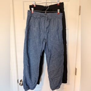 Women’s 2 pair of Blue and Black Casual Pants